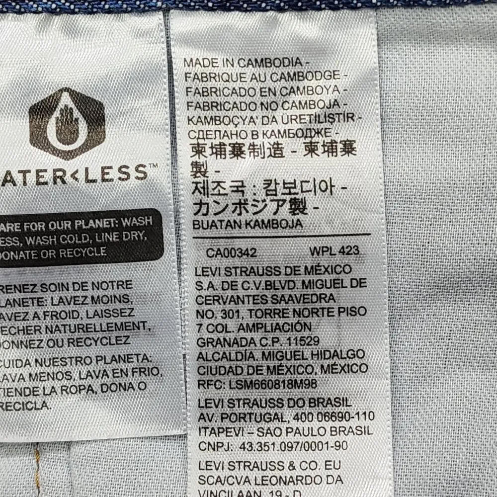 Levi's Jeans Mens W38 L29 Blue 550 Distressed Relaxed Tapered Fit Straight‎ Leg_6